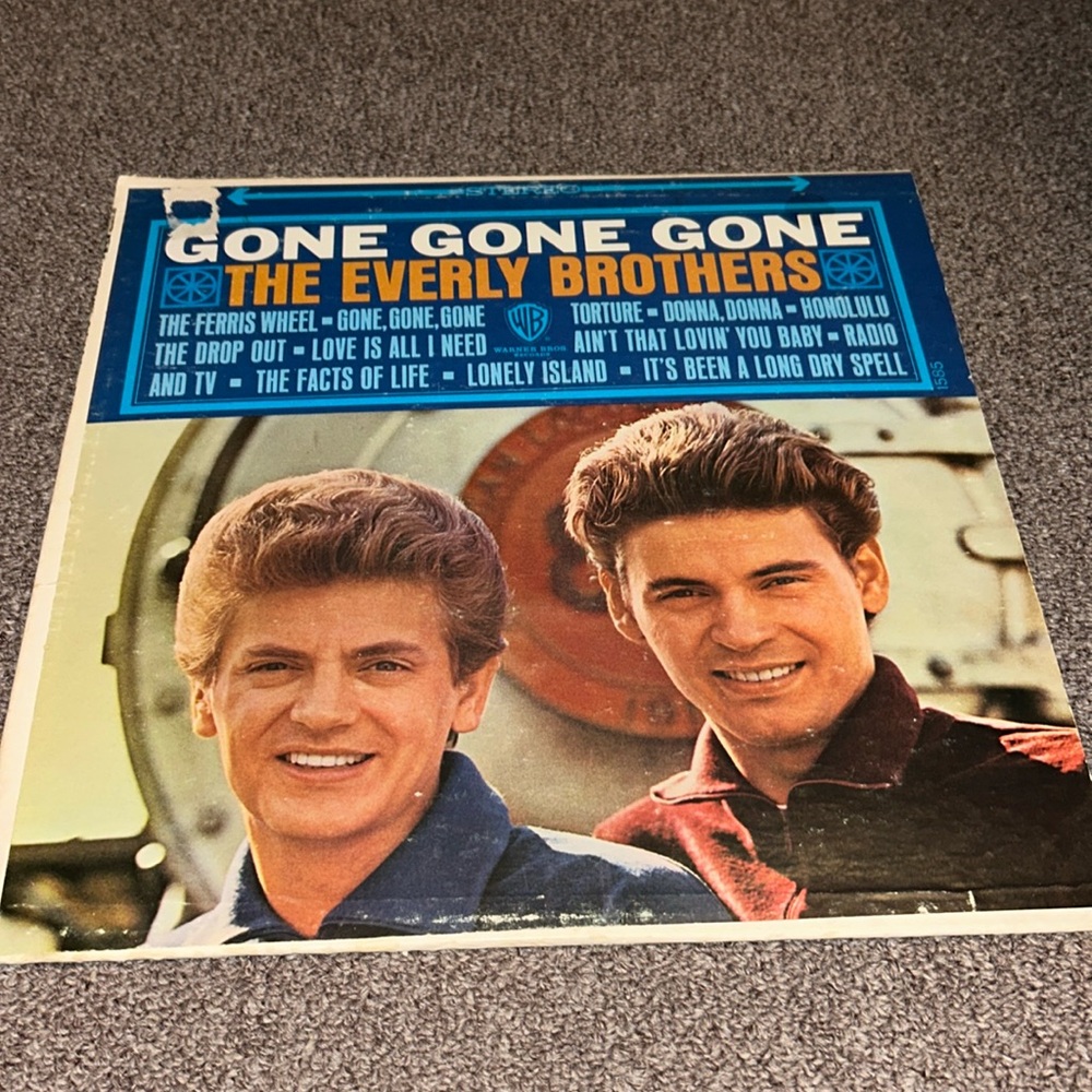 The Everly Brothers LP Gone Gone Gone 1965 Warner Brothers Vinyl